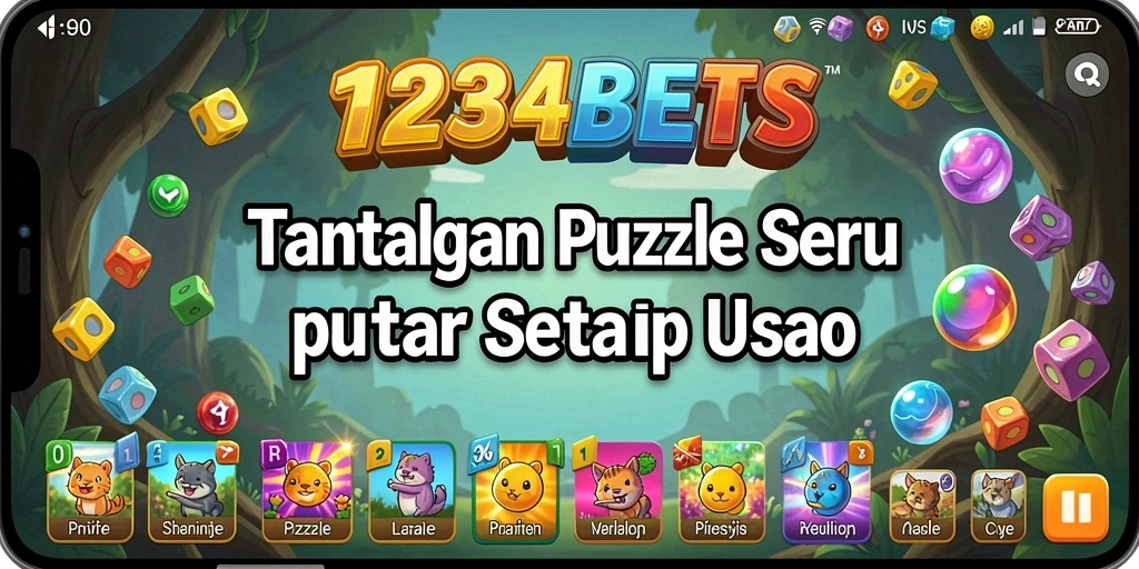 Screenshot utama dari gameplay 1234BETS menunjukkan tantangan teka-teki yang menarik.