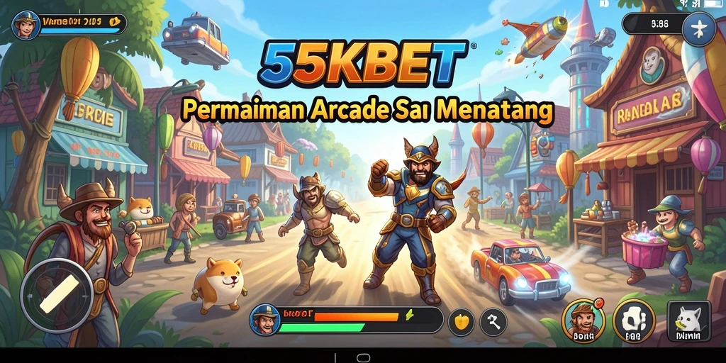 Gameplay menarik 55KBET dengan aksi arcade seru.