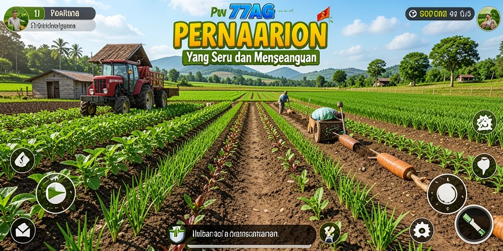Lihat tampilan gameplay menarik dari 77AG saat bertani.