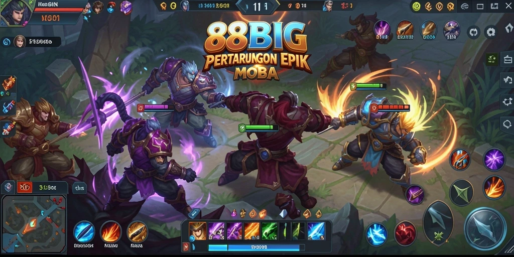 Tangkapan layar gameplay 88BIG yang menunjukkan aksi seru dalam pertempuran.