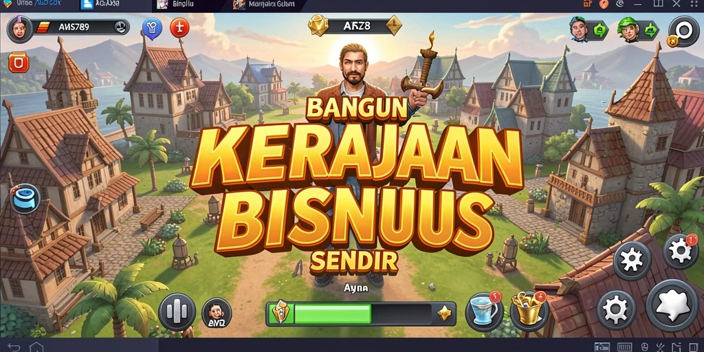 Tampilan screenshot AMS789 menunjukkan gameplay seru dari pengelolaan bisnis.
