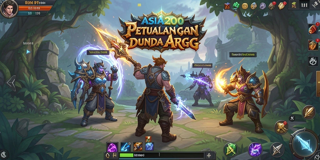 Screenshot gameplay ASIA200 menampilkan aksi pertempuran seru dan grafis menakjubkan.