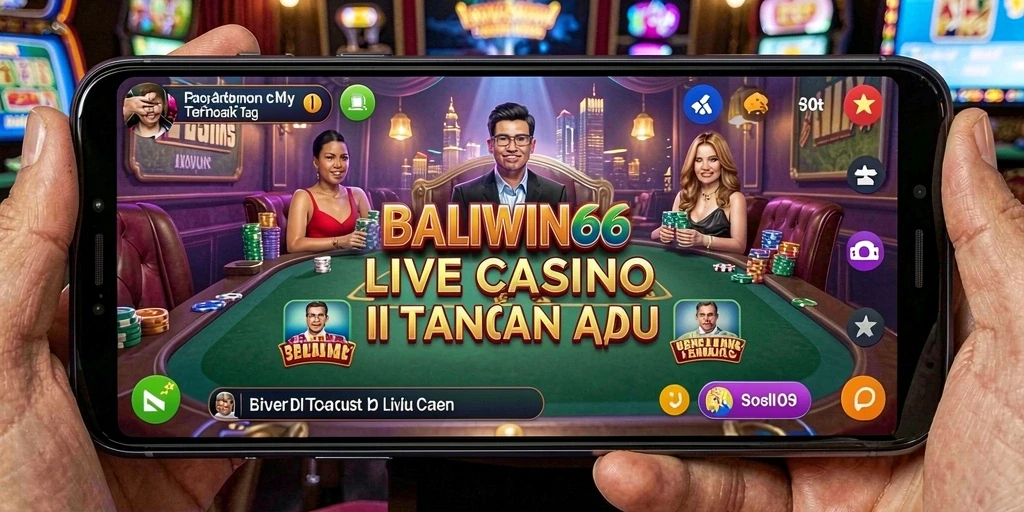 Tampilan permainan Live Casino yang menegangkan dan menyenangkan.