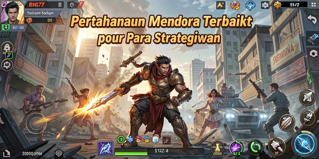 Gameplay menara pertahanan yang seru dan menantang.