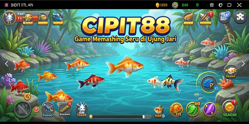 Tampilan gameplay Fishing CIPIT88 yang menakjubkan dan seru.