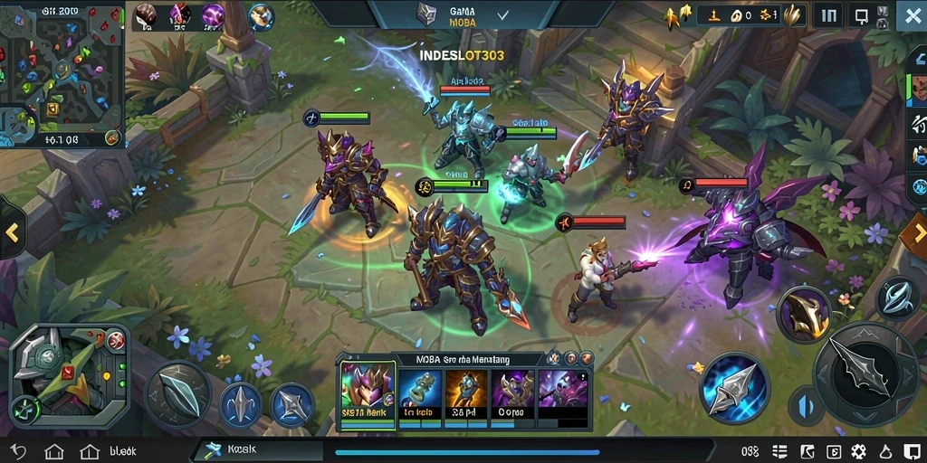 Gameplay seru di INDESLOT303 dengan pertarungan tim yang dinamis.