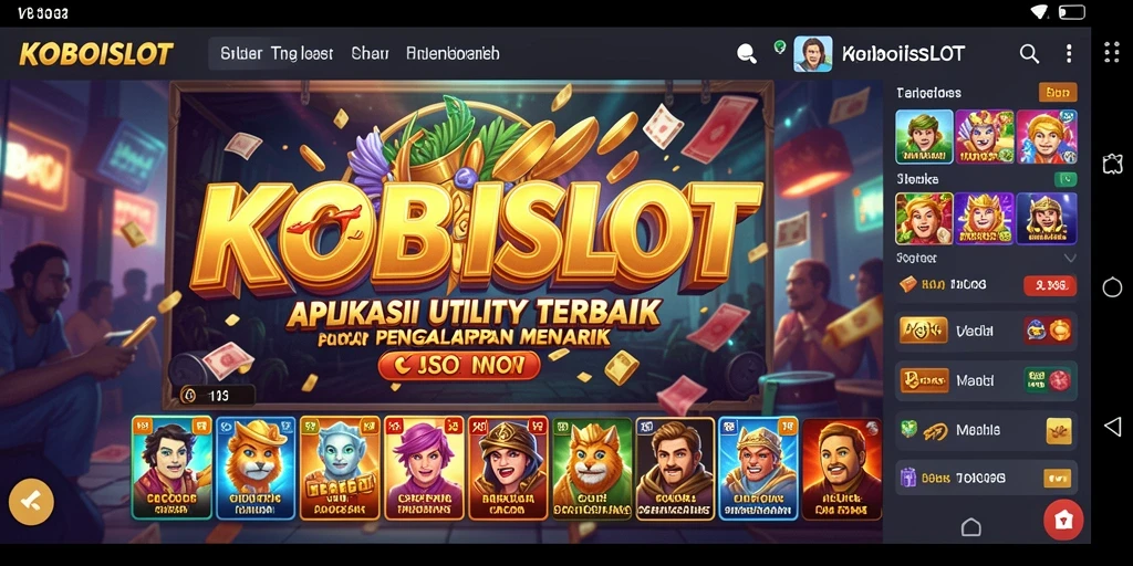 Tampilan screenshot dari gameplay KOBOISLOT yang interaktif dan bermanfaat.