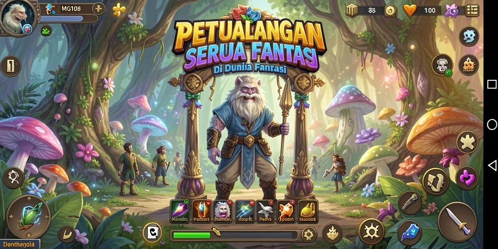 Tampilan gameplay MG108 yang menakjubkan dalam dunia petualangan.