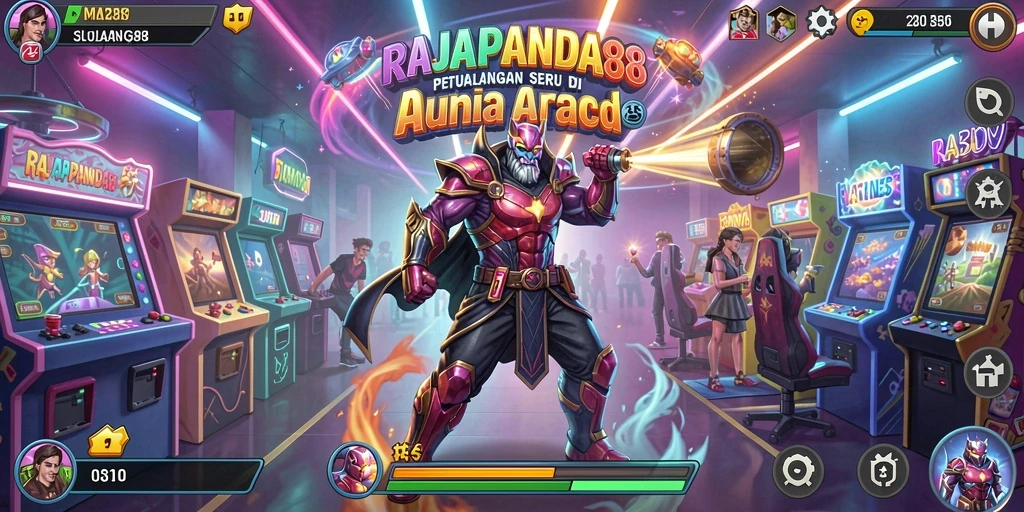 Tampilan menarik dari gameplay seru RAJAPANDA88 di dunia Arcade.