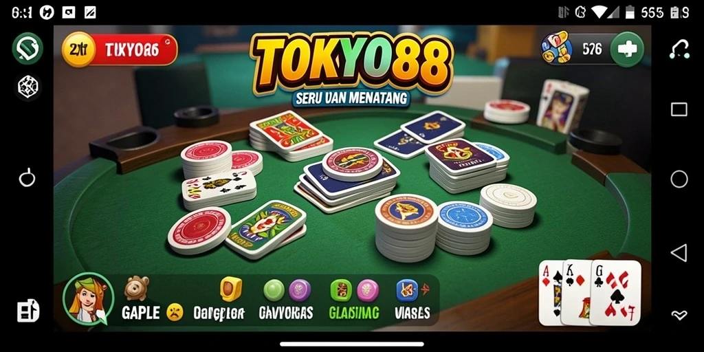 Tampilan gameplay seru dan interaktif dalam TOKYO88.