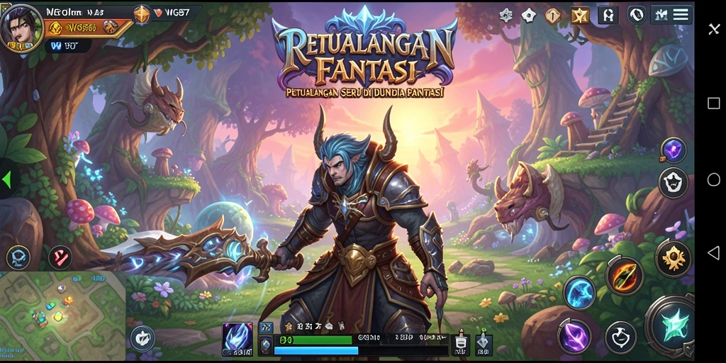 Tampilan gameplay WG87 menampilkan aksi seru di dunia petualangan.